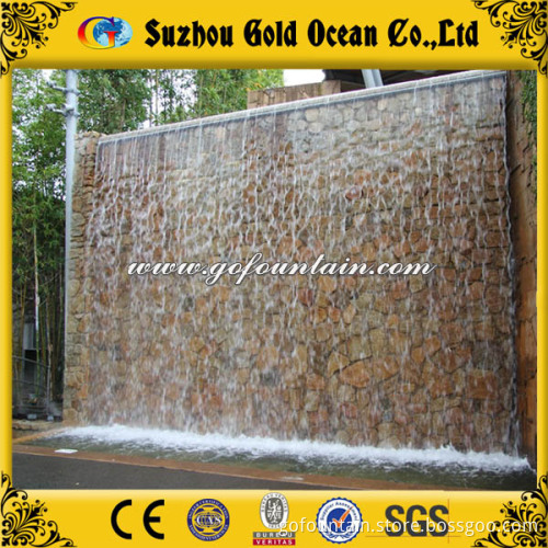 Vertical Wall Water Fountain Large Outdoor Atificial Waterfull Fountain